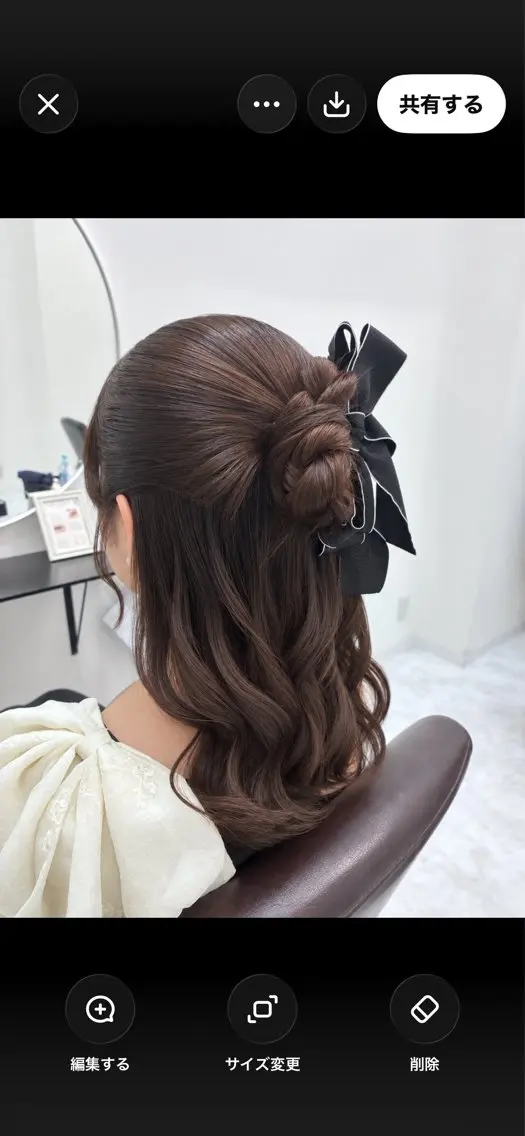 ヘアアレンジ 結婚式・ブライダル 中井 (烏丸・徒歩３分)のヘアスタイル