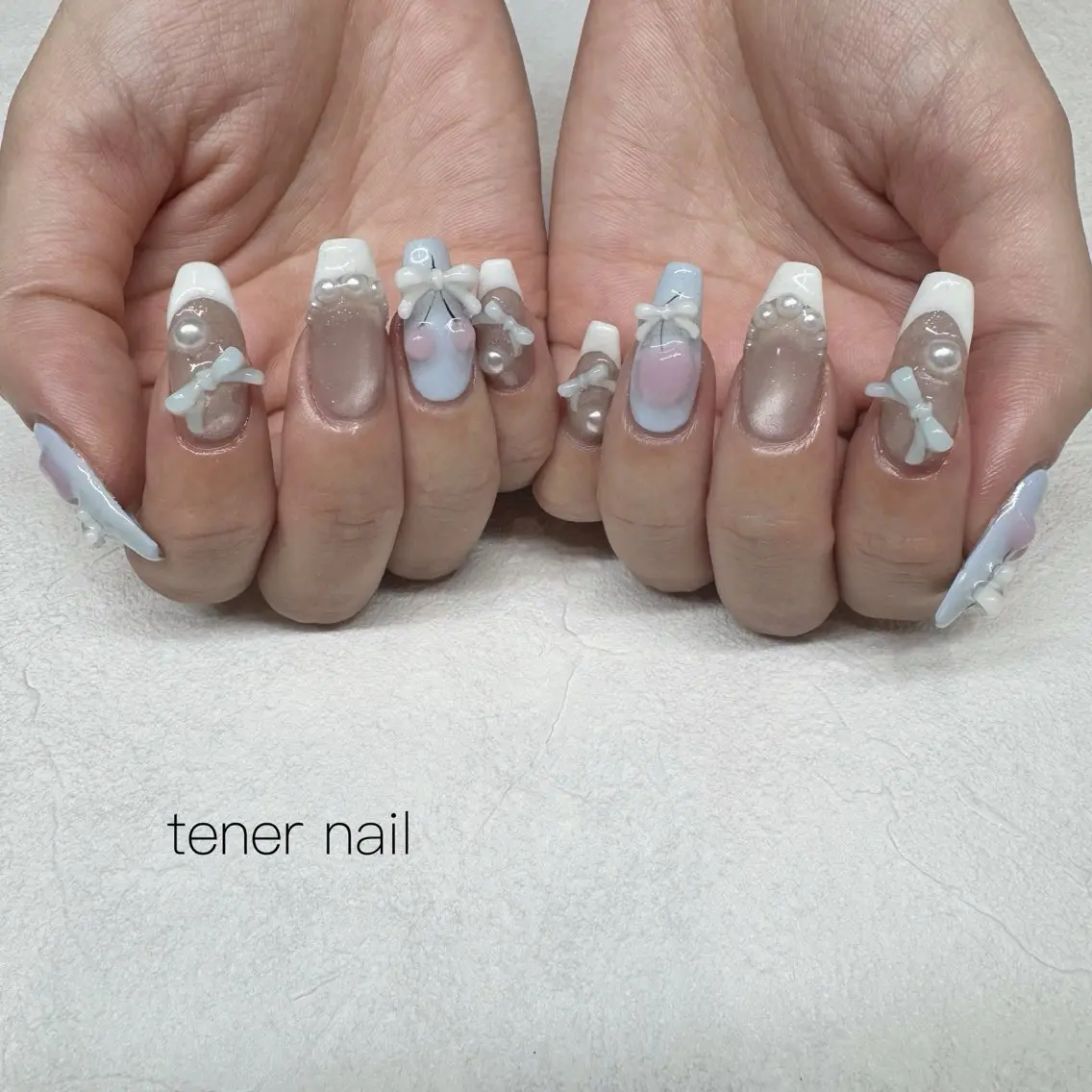 ネイル フレンチネイル ハンドネイル テネルネイル tener nailのネイルデザイン