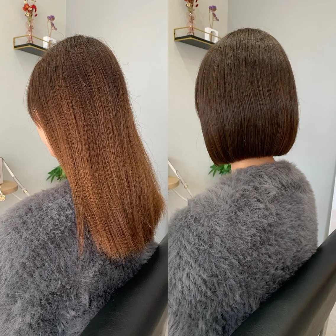 ショート ボブ カット ヘアカラー 縮毛矯正 トリートメント en.桐山 晃彦のヘアスタイル