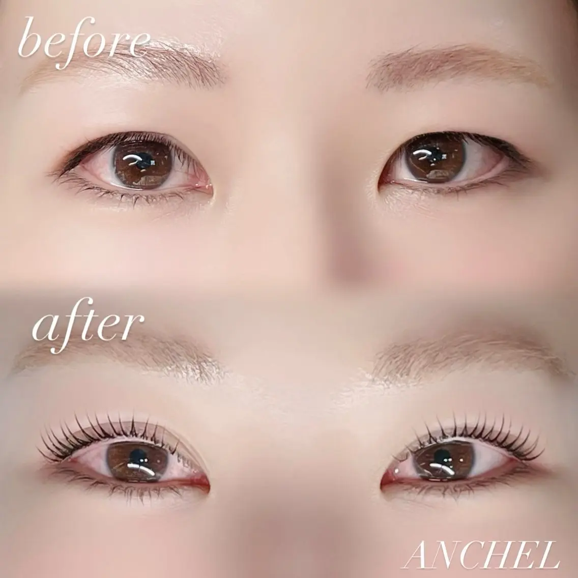 マツエク・マツパ 束感まつ毛 韓国風マツエク 一重×まつ毛パーマ マツパ ANCHEL 🦋HIKARIのマツエク・マツパデザイン
