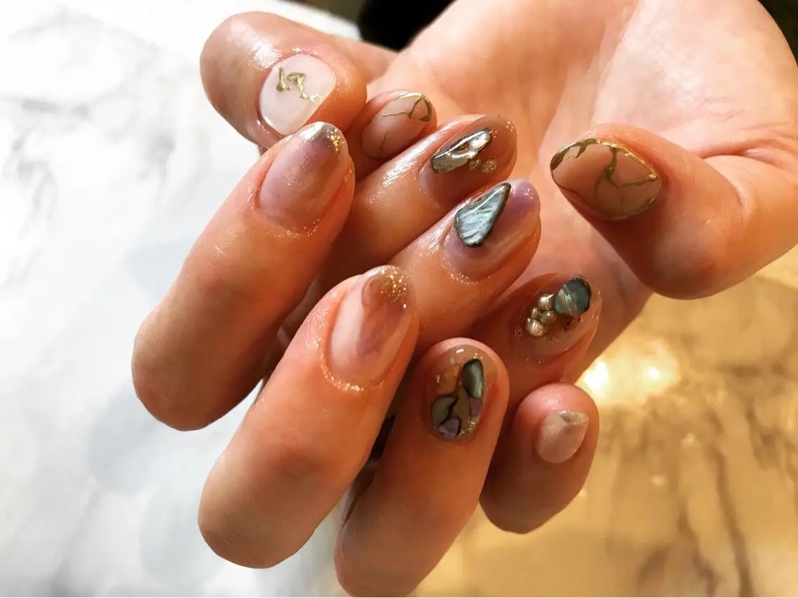 ネイル 持ち込み ハンドネイル Asnail s/yのネイルデザイン