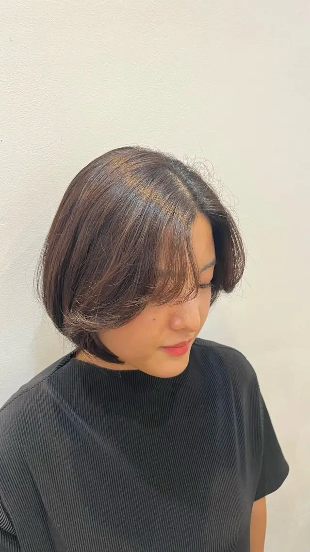 ショート 縮毛矯正 岡野 豪のヘアスタイル