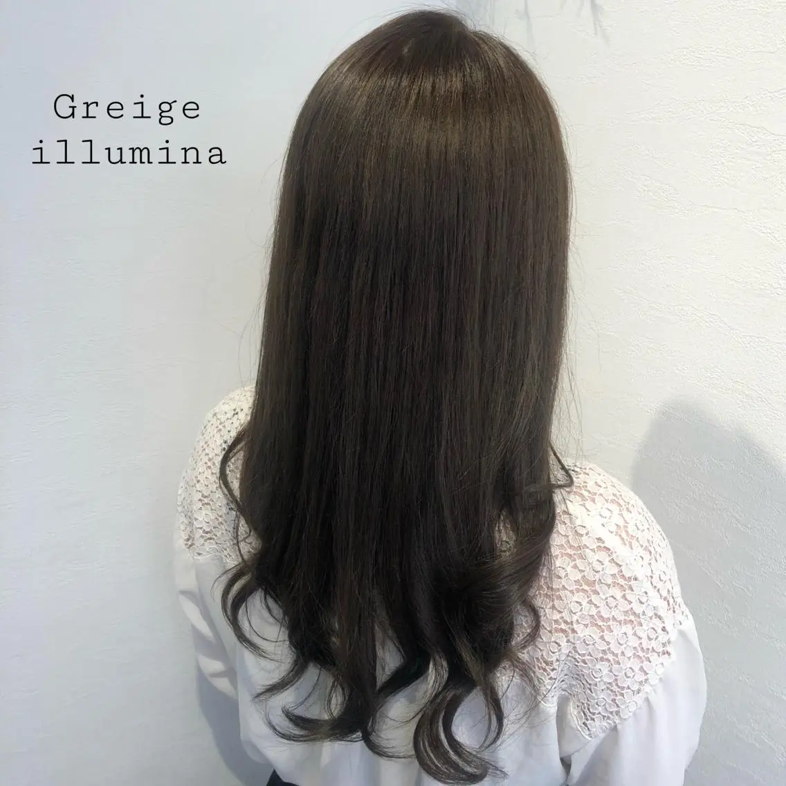 ロング カラー グレージュ イルミナカラー 似合わせカラー✨人気 荻窪🌈川端風子のヘアスタイル