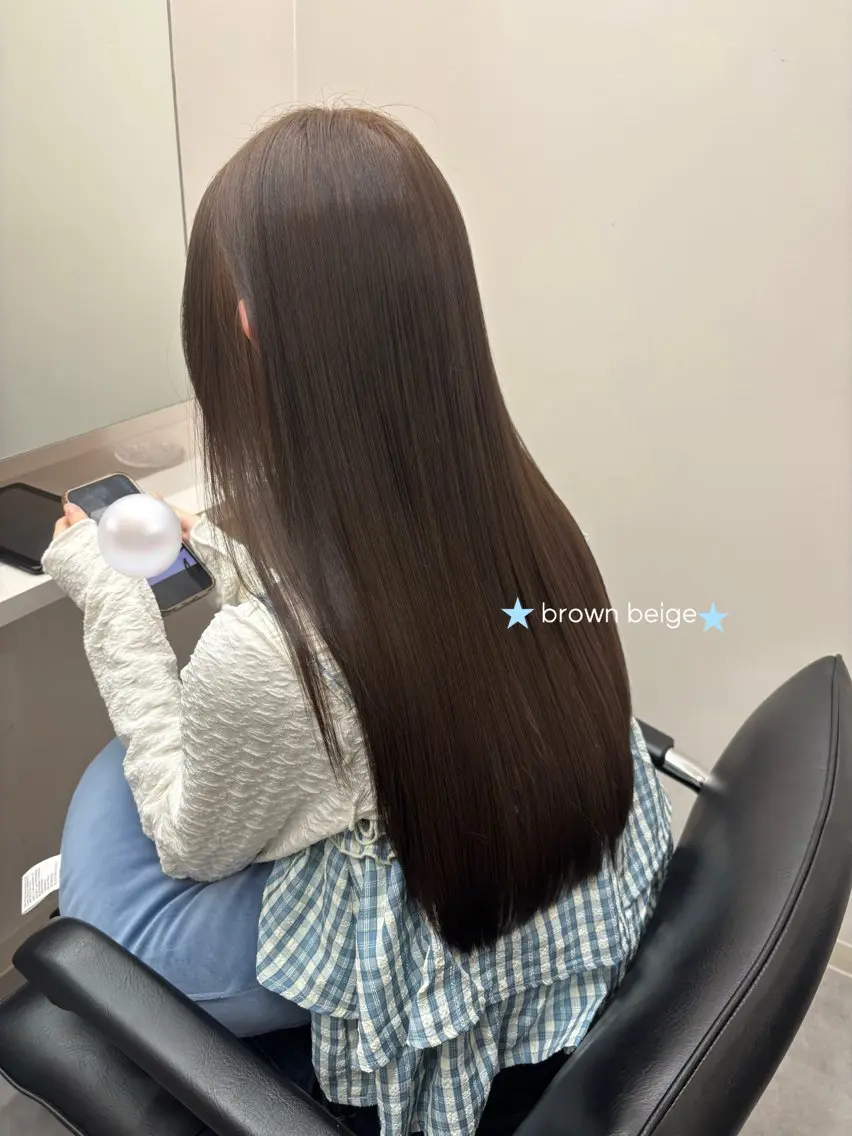 ロング カラー ベージュカラー ブラウンカラー ブラウンベージュ 透明感カラー ヘアカラー 透明感カラー/京都/ Sayaka♡のヘアスタイル