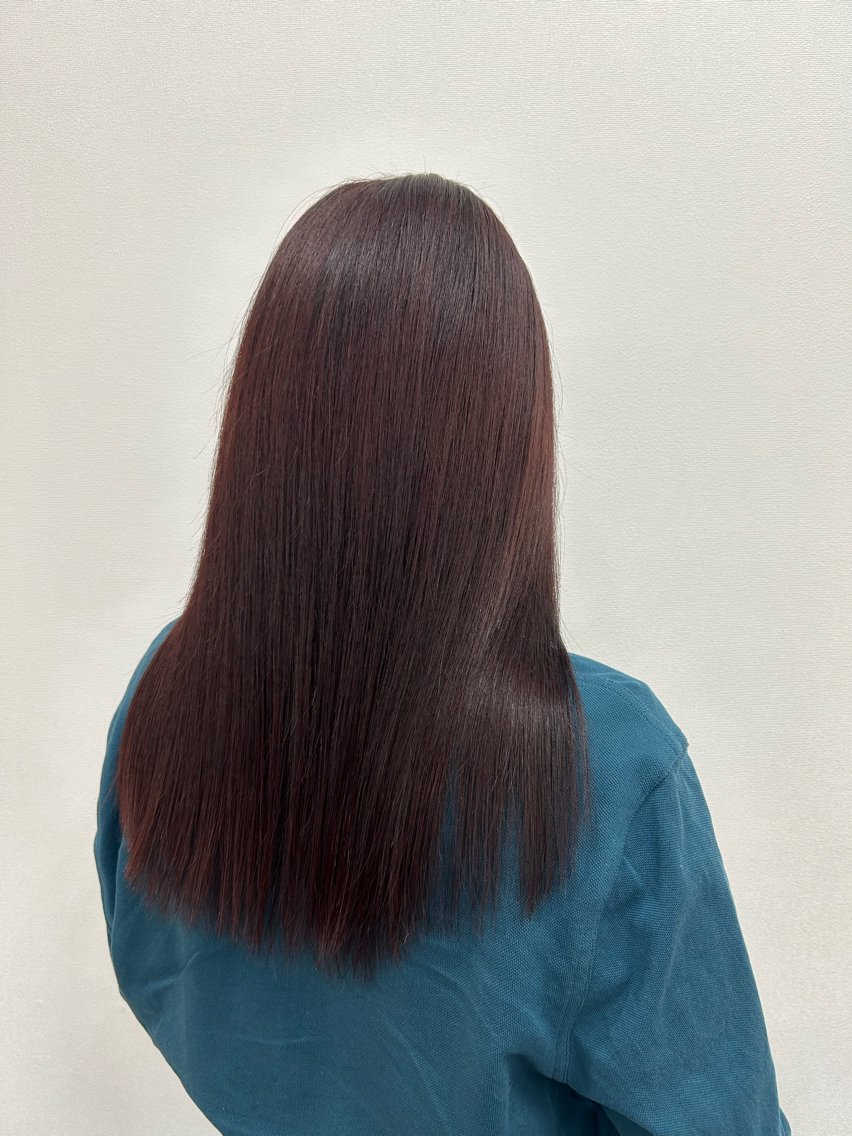 ロング カラー カット ヘアカラー トリートメント 酸性ストレート/ ボブ/暖色/リコのヘアスタイル