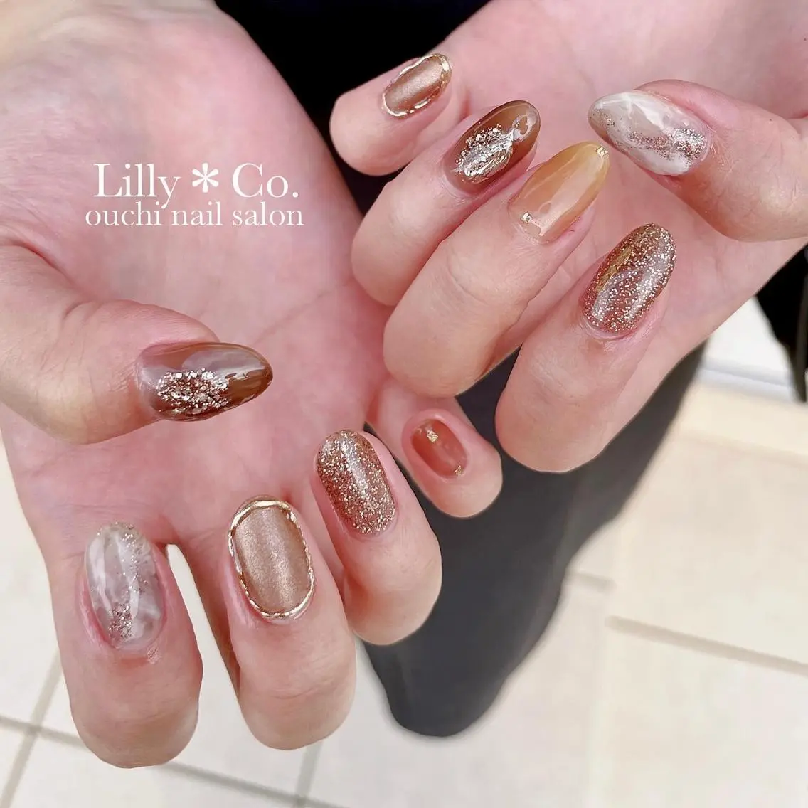 ネイル ニュアンスネイル ハンドネイル ハンドケア Lilly Co.のネイルデザイン