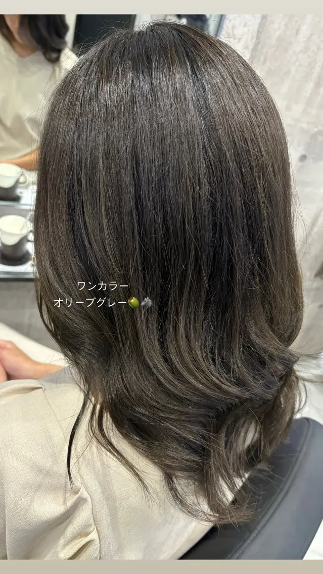 セミロング カラー 🥣ケアブリーチカ ラーTakato🥛のヘアスタイル