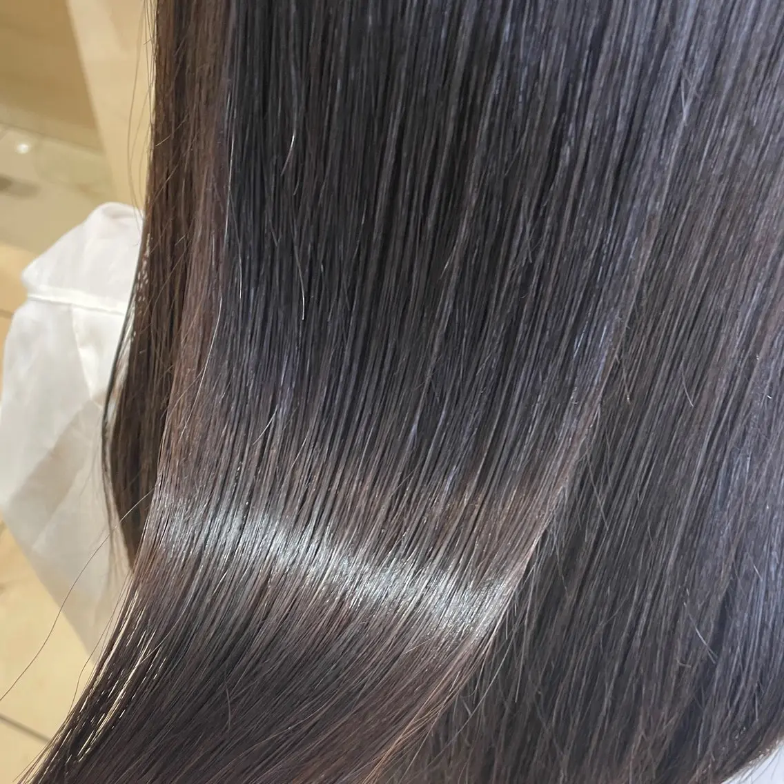 ロング カット 縮毛矯正 カジサ ケイコのヘアスタイル