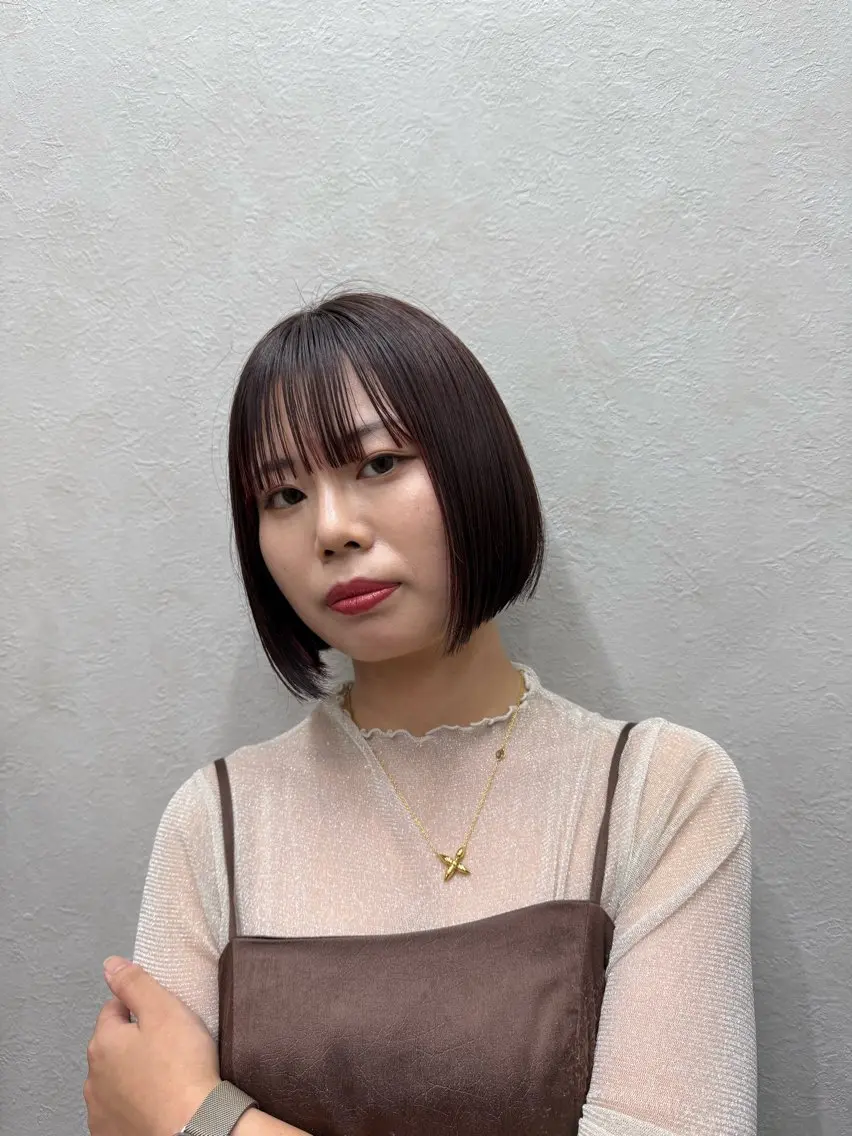 ショート カラー ブリーチ カット ヘアカラー トリートメント 有田裕真 【ブリーチカラー】のヘアスタイル