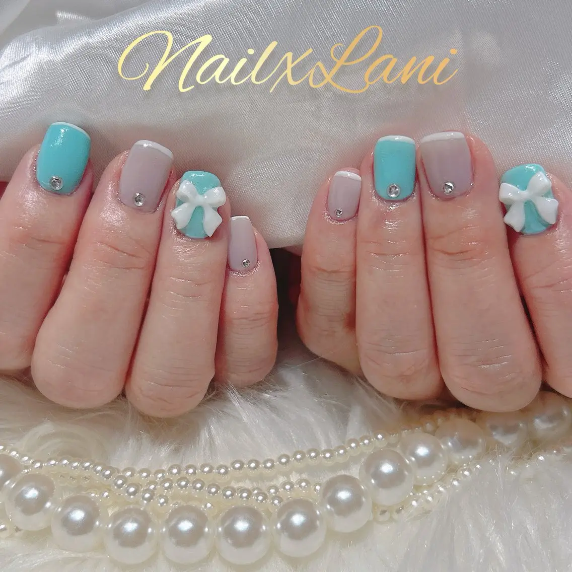 ネイル フットネイル ジェルネイル マグネットネイル パラジェル ハンドネイル Nail×Lani 深爪矯正対応◎のネイルデザイン
