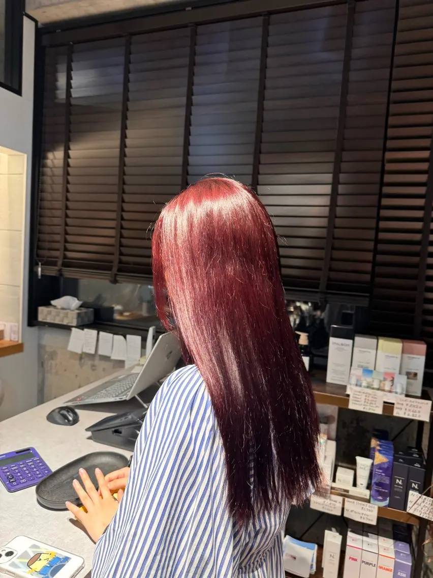 カラー カット ヘアカラー トリートメント sora/ 暖色カラー🌷のヘアスタイル