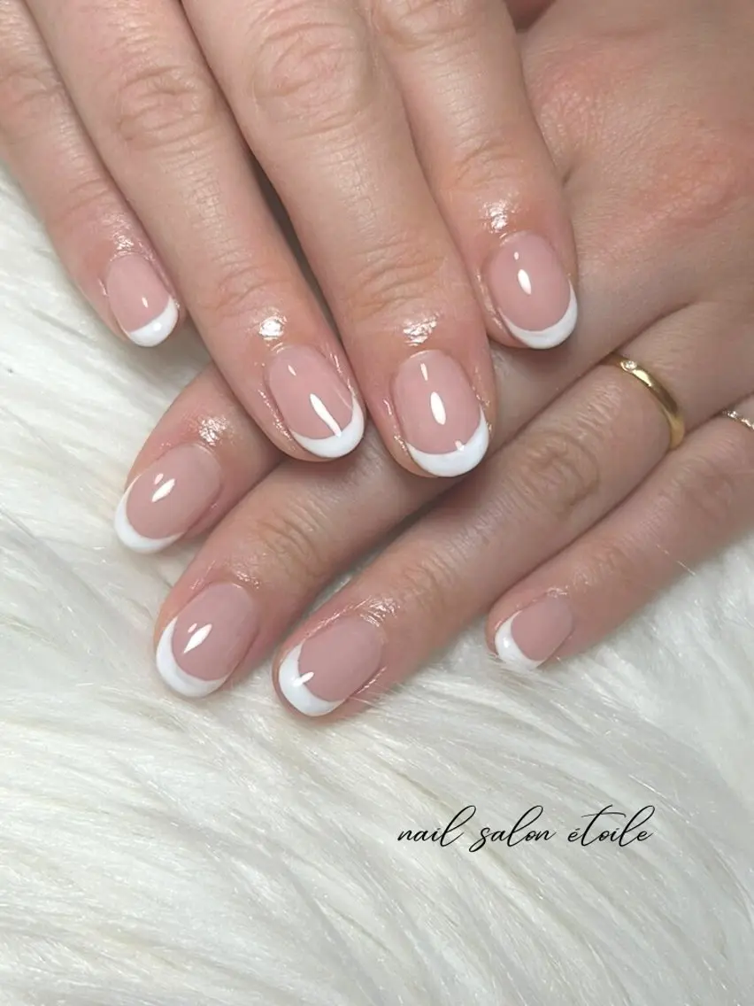 ネイル フレンチネイル オフィスネイル シンプルネイル ハンドネイル nail salon étoileのネイルデザイン