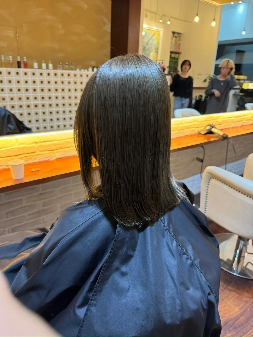 カラー 縮毛矯正 トリートメント CoCoon sayuのヘアスタイル
