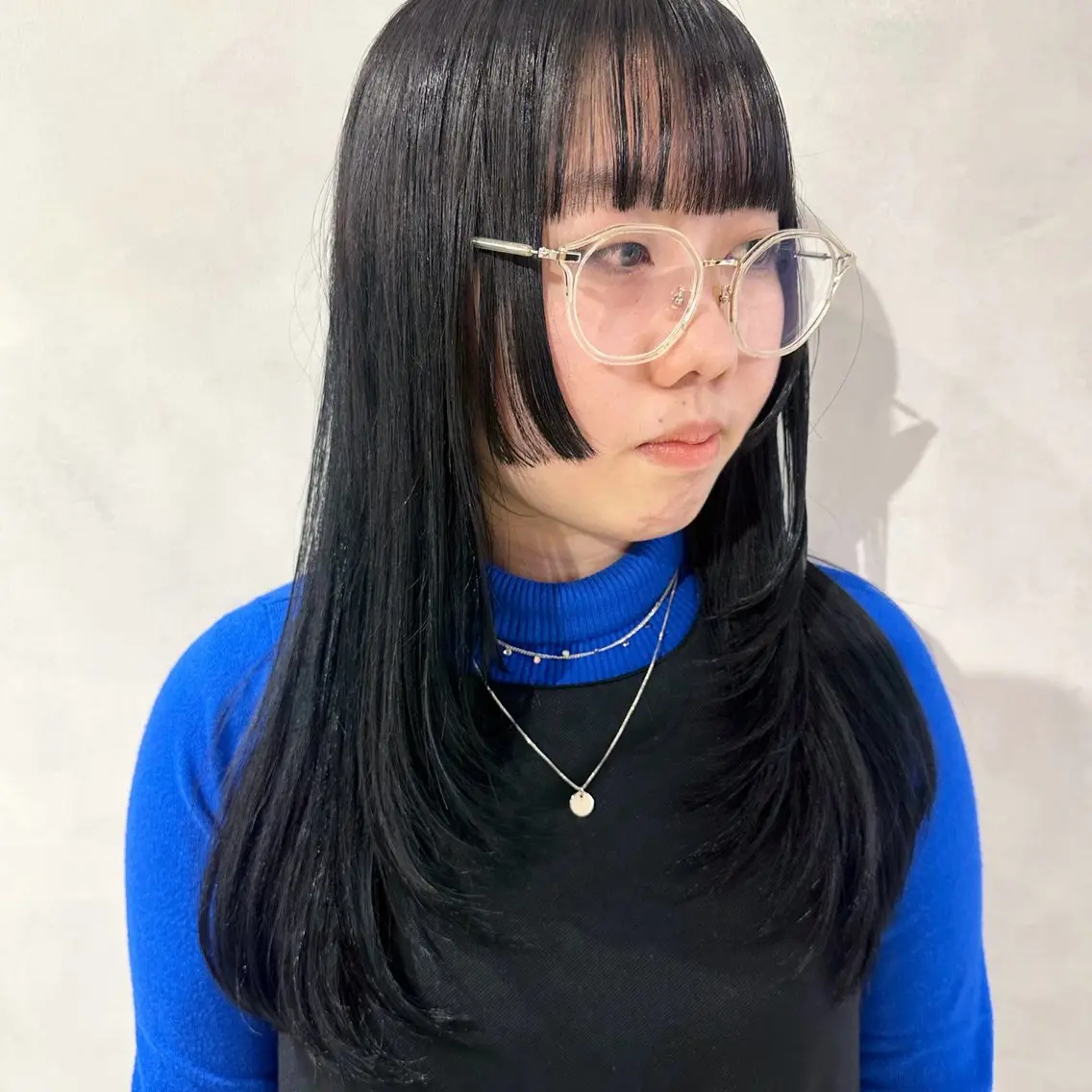 ⭐️顔周り縮毛矯正⭐️[カット]+[部分縮毛矯正]+[2stepトリートメント]痛み最小限に気になる部分癖毛にの写真