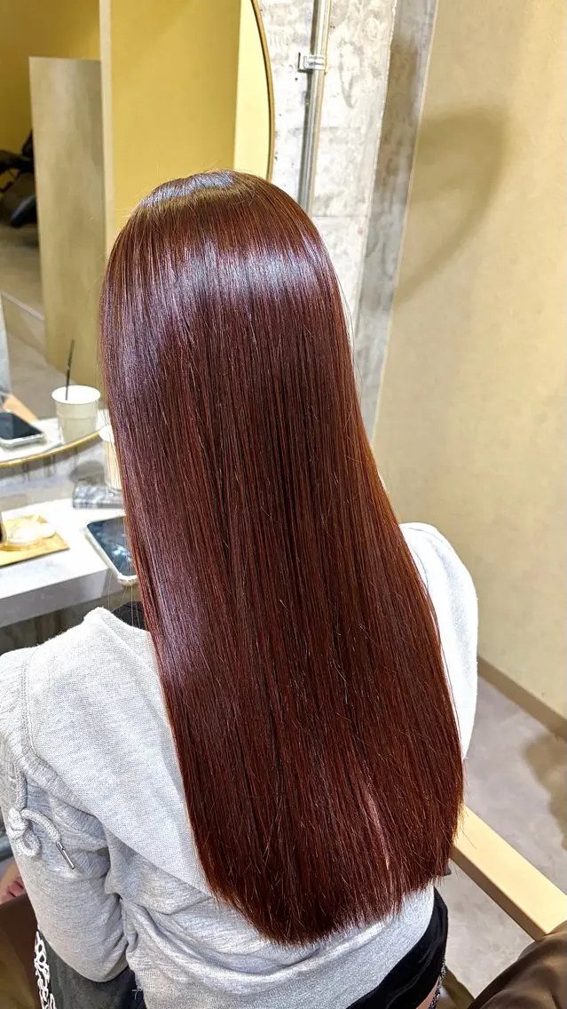 ロング カラー ブリーチ 本城 真奈のヘアスタイル