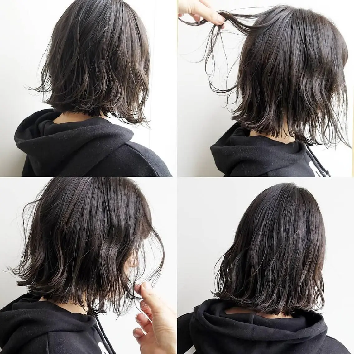 ミディアム カラー ヘアアレンジ ネイル グレージュ iplus　眉毛と まつげパーマ専門店のマツエク・マツパデザイン