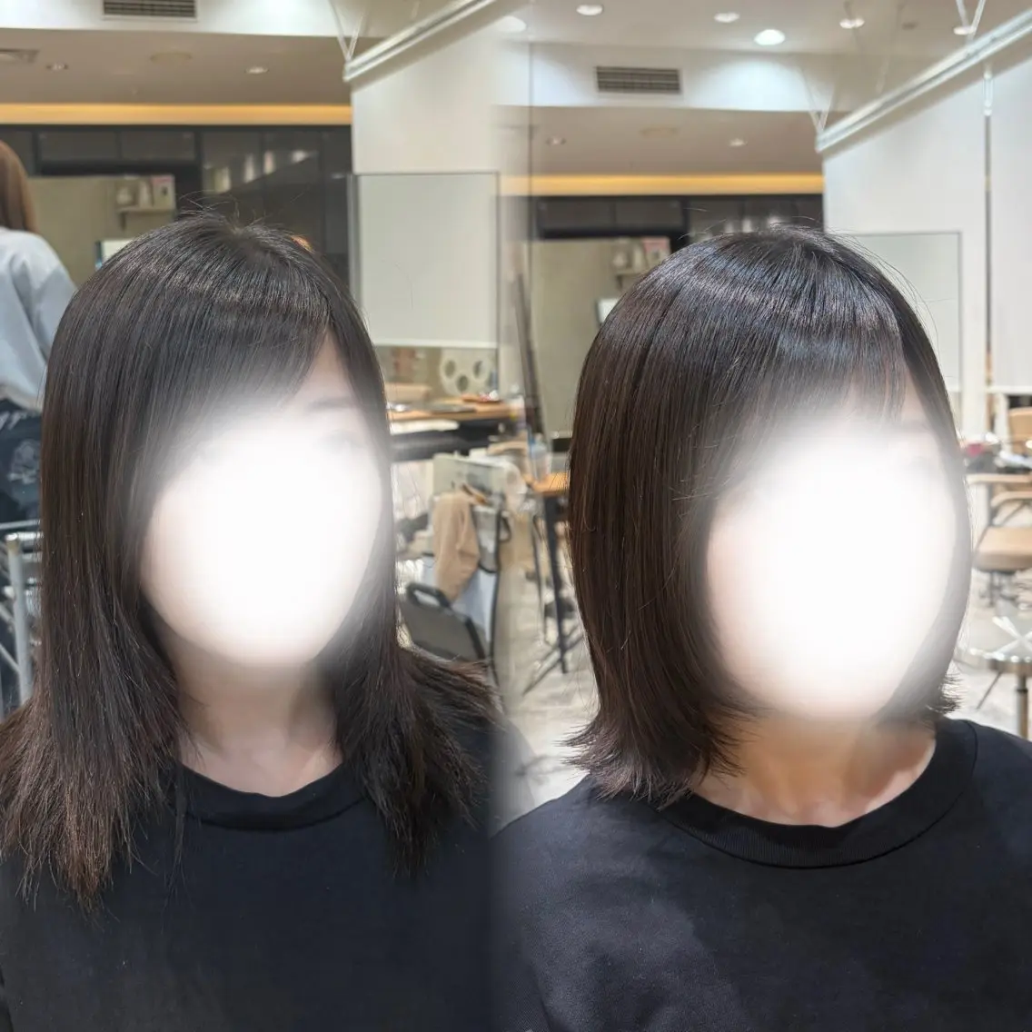 カットモデル(オリジナルトリートメント、スタイリング付き⭐️)ボブの方限定💟レイヤー入れていつもと違う雰囲気に♩の写真