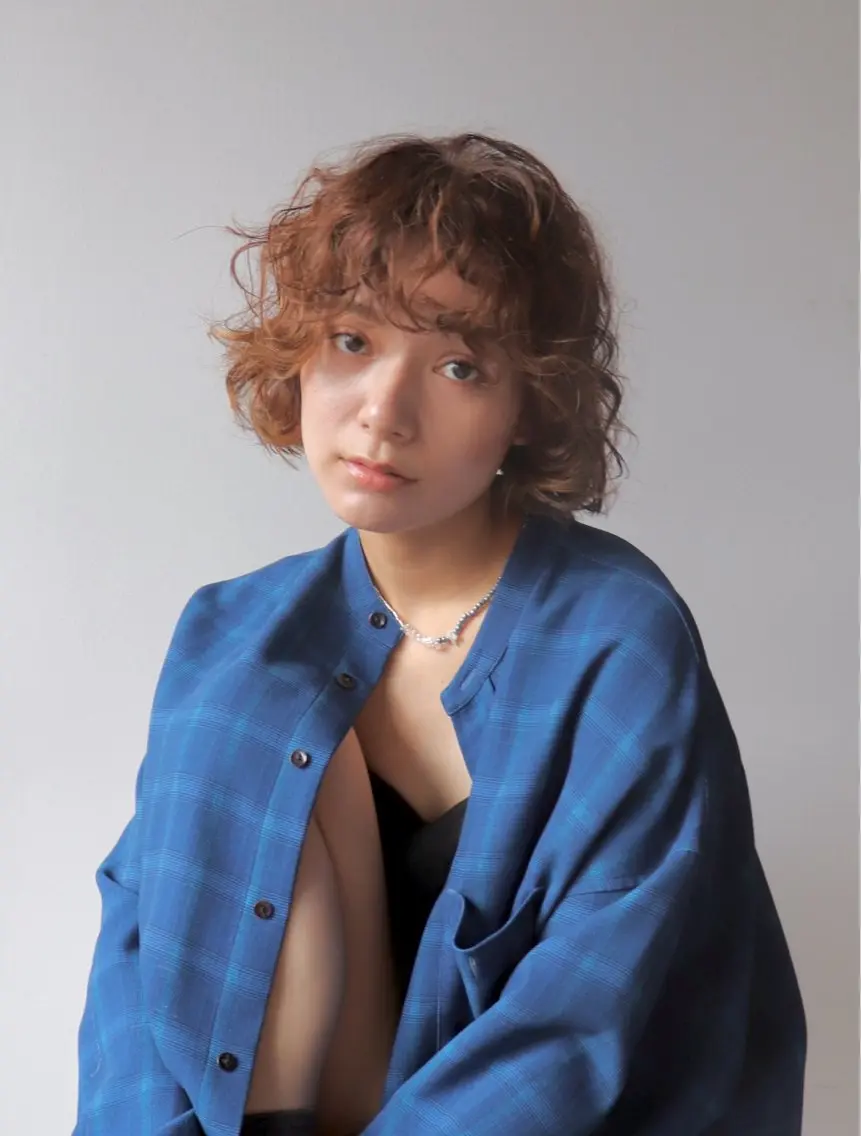 ミディアム カット パーマ 伊東 昭美のヘアスタイル