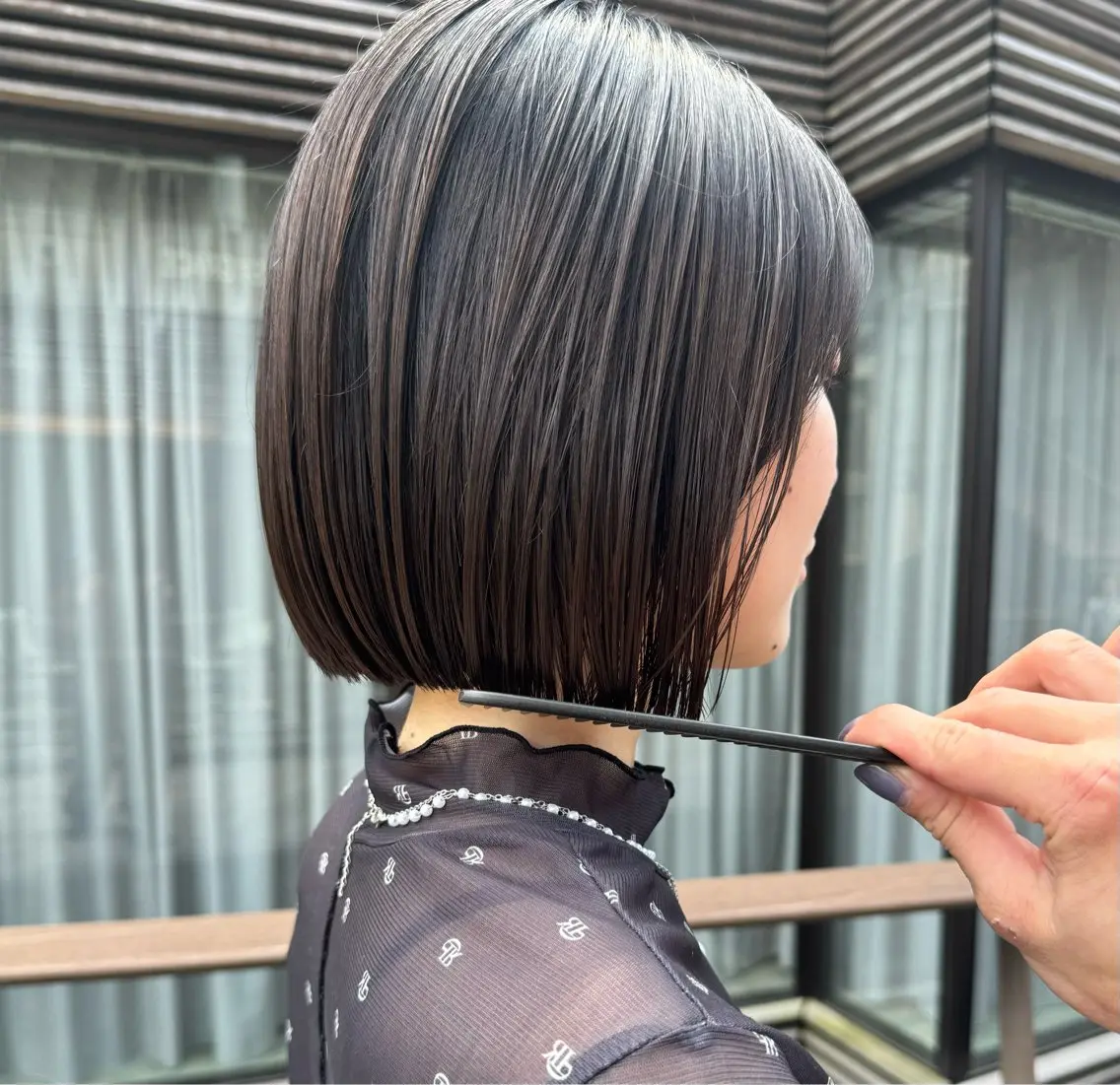 ショート カラー ボブ カット ヘアカラー トリートメント ボブ/ショート /パーマ/shinのヘアスタイル