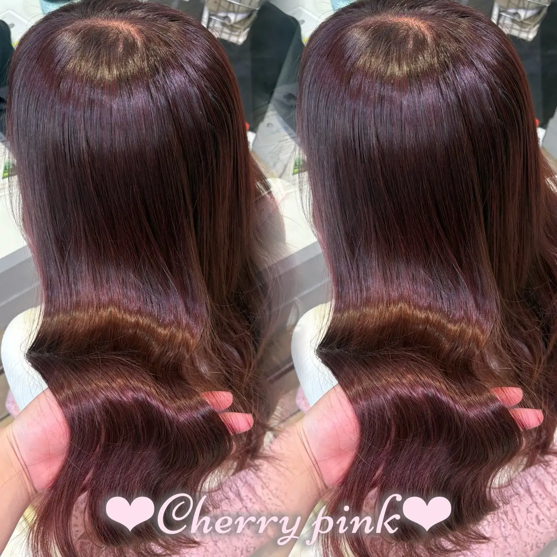 ロング カラー 透明感カラー ピンクカラー カット ヘアカラー トリートメント 新宿/艶カラー 🎀韓国ヘアKANAのヘアスタイル