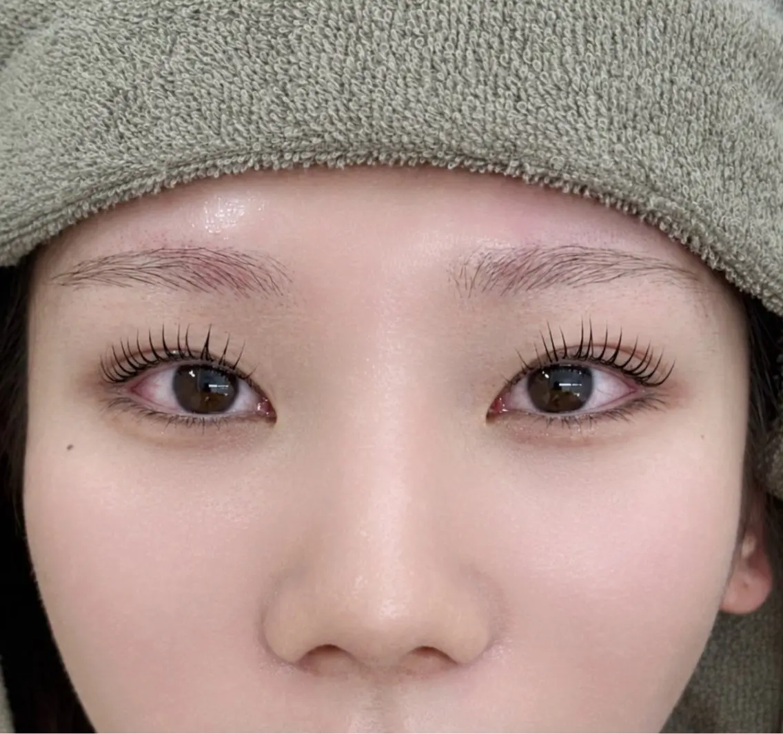 マツエク・マツパ 束感まつ毛 韓国風マツエク パリジェンヌラッシュリフト まつげパーマ 一重×まつ毛パーマ マツパ 束感まつげ🫧 MOMOKAのマツエク・マツパデザイン