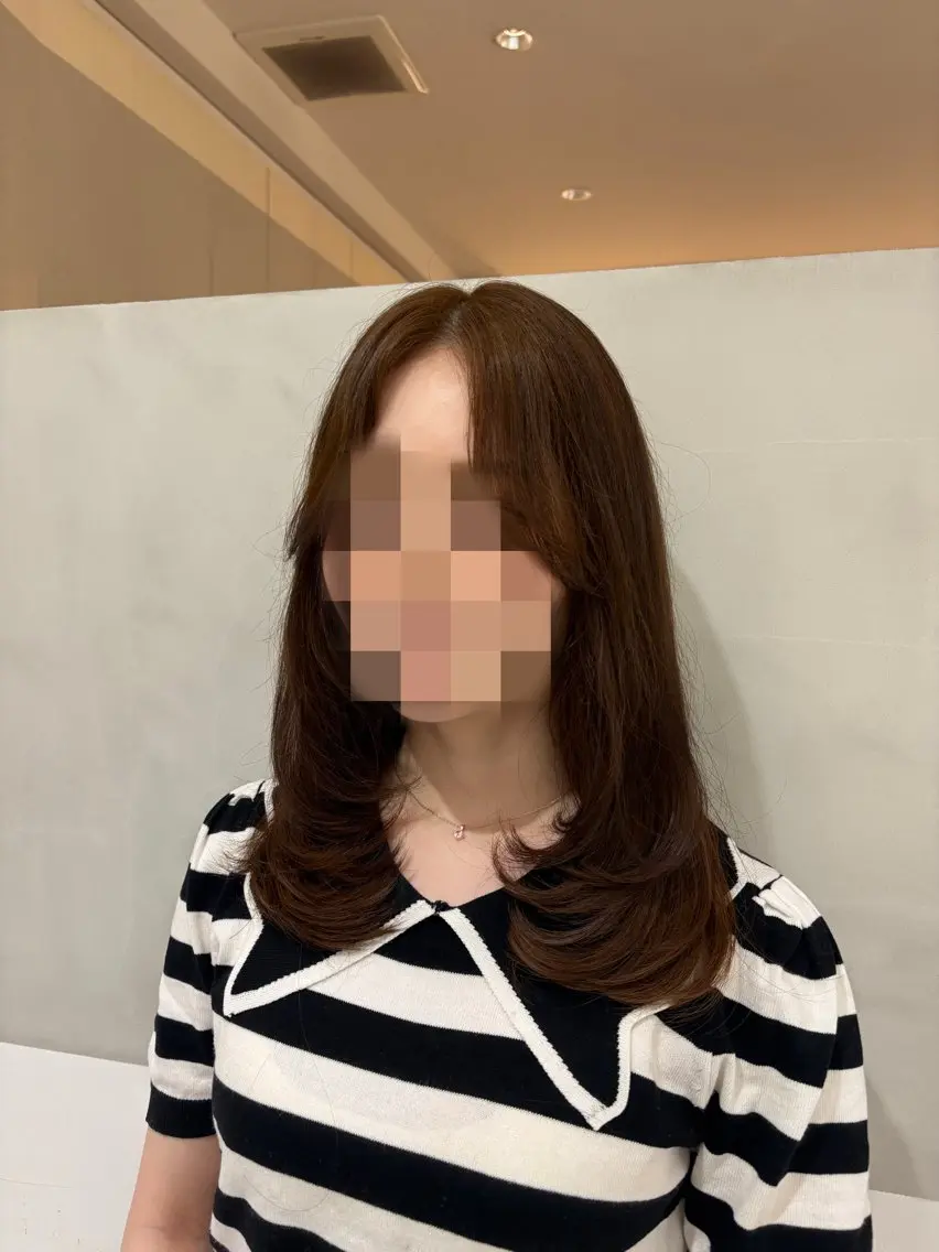 ロング レイヤーカット 似合わせボブ 🩶アヤラのヘアスタイル