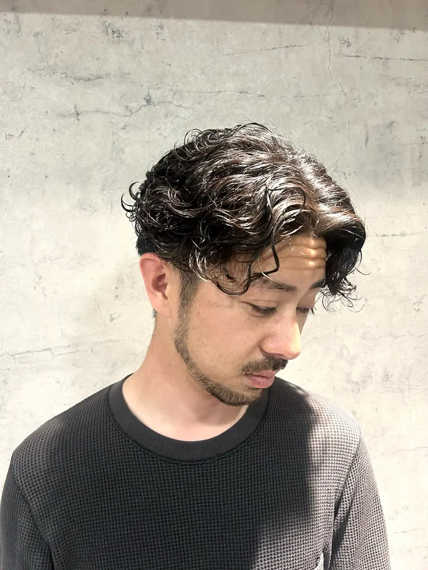ミディアム パーマ ミディアムパーマ カット パーマ パーソナルカラー 診断🍀マリンのヘアスタイル