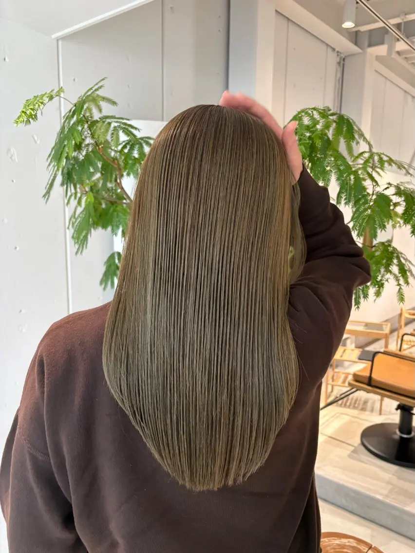 ロング カラー 髪質改善 明瀬 咲良🩰 ヘアセットのヘアスタイル