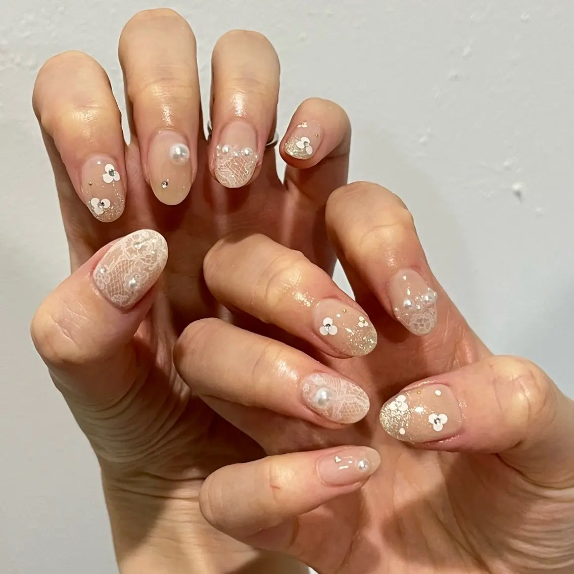 ネイル ハンドネイル 0203ムニムサン 💙Harukaのネイルデザイン