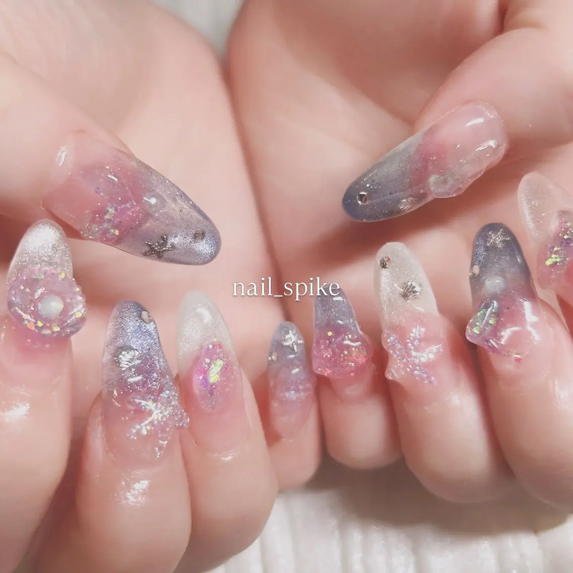 ネイル 夏ネイル nail spikeのネイルデザイン