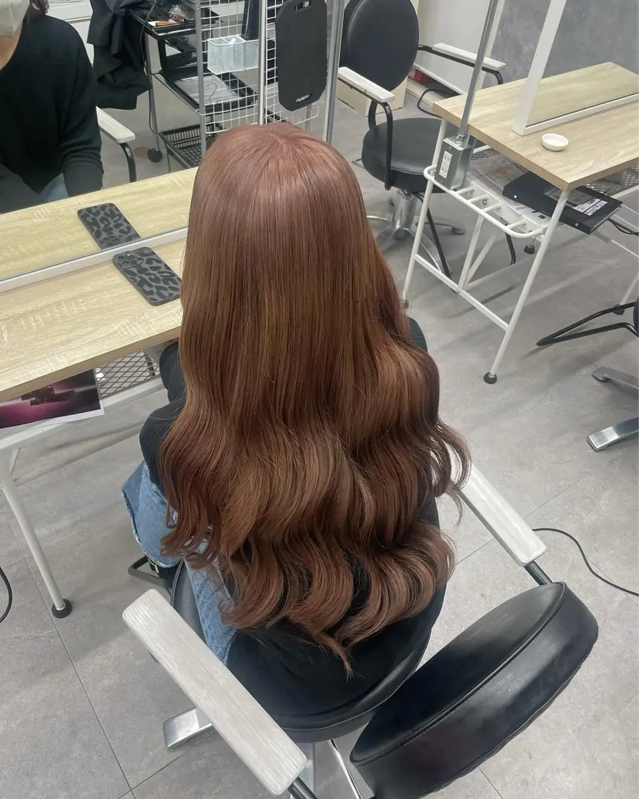 ロング カラー MOMO艶髪 🩵モテカラーのヘアスタイル