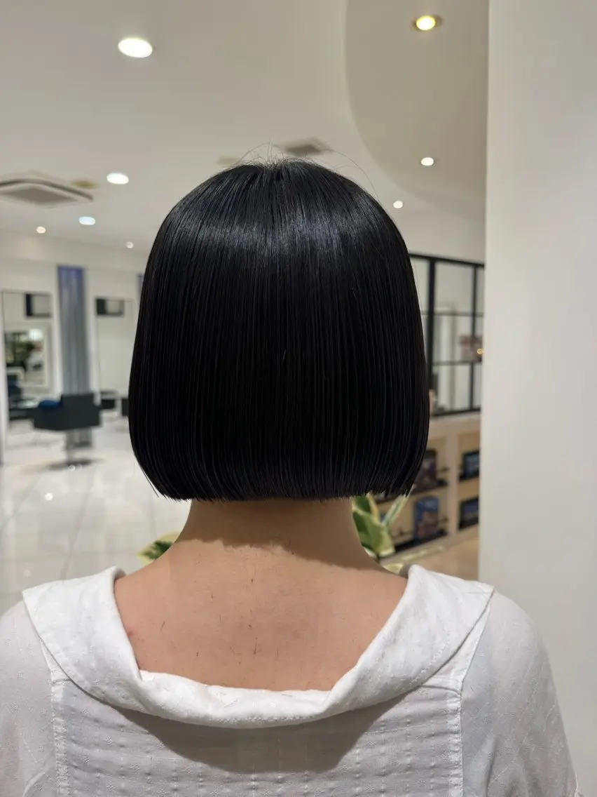 ショート カット 縮毛矯正 トリートメント 佐々木 悠安のヘアスタイル