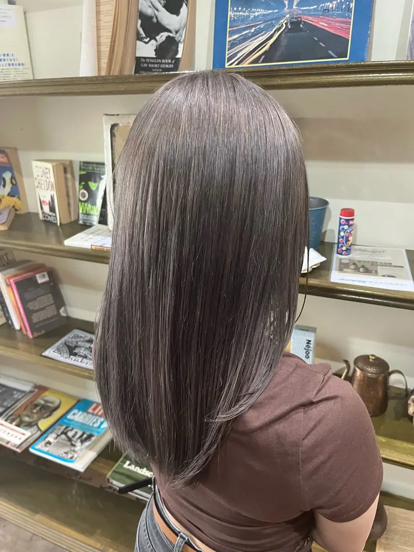 セミロング カラー ヘアカラー 透明感×柔らか質感/ 小林 佳祐Aimeeのヘアスタイル