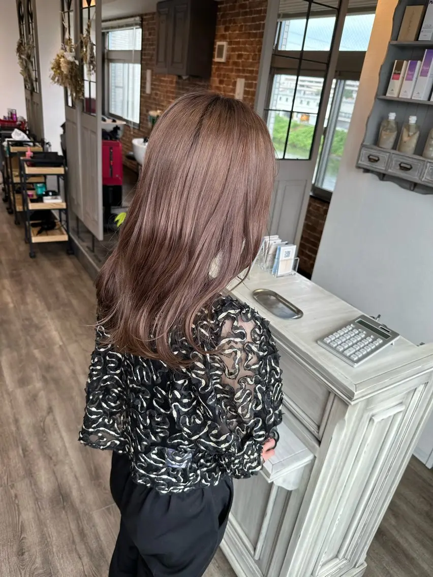 ⭐️ケアカラー+髪質改善ヘアエステの写真