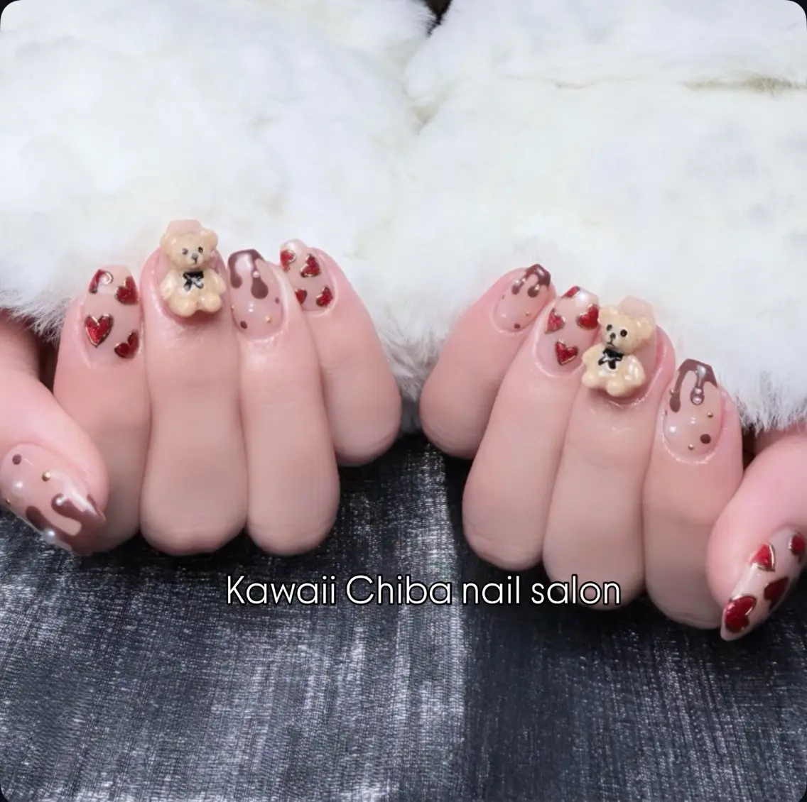 ネイル チークネイル 桜ネイル 長さ出し フラワーネイル フレンチネイル ハンドネイル ハンドケア Kawaii Chiba nailのネイルデザイン