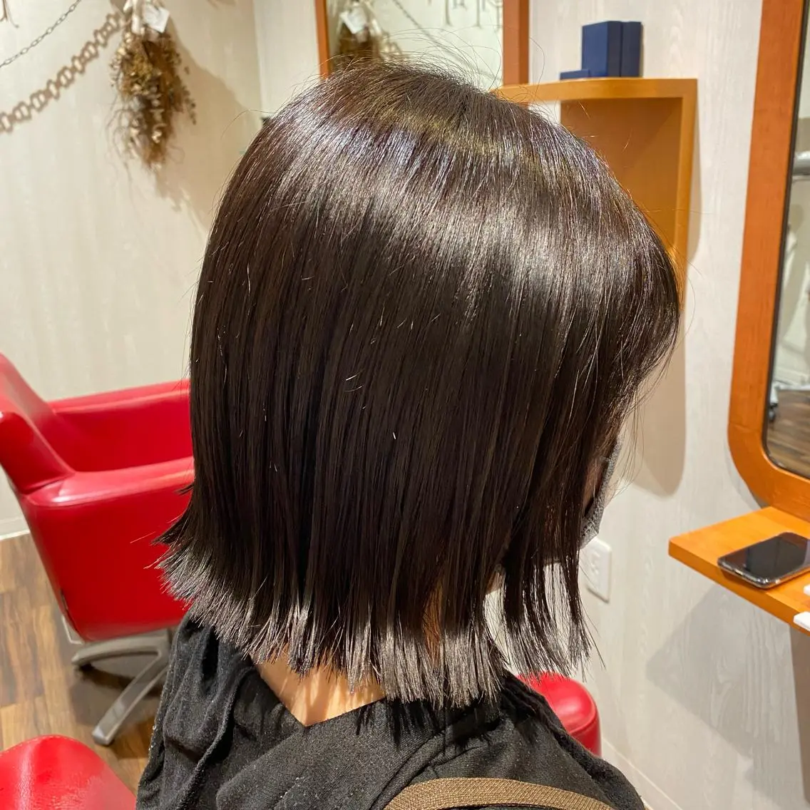 ミディアム 木宮 美緒のヘアスタイル