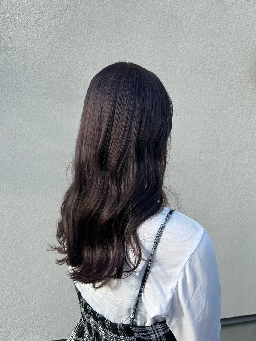 ロング カラー ブリーチ ブラウンカラー 透明感カラー ラベンダーカラー ヘアカラー kibako ayanoのヘアスタイル