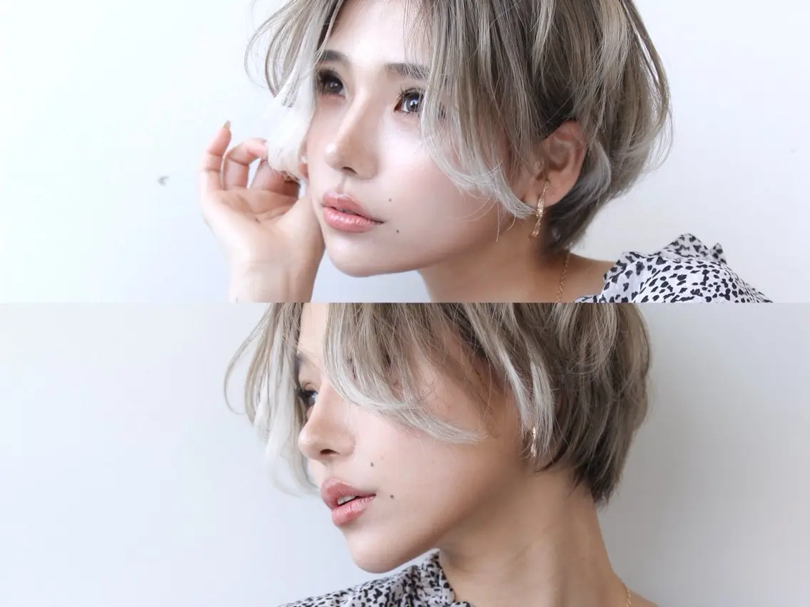 ショート エクステ ハイライト ヘアカラー トリートメント 💎lino _by _ACNE💎 🧸のヘアスタイル