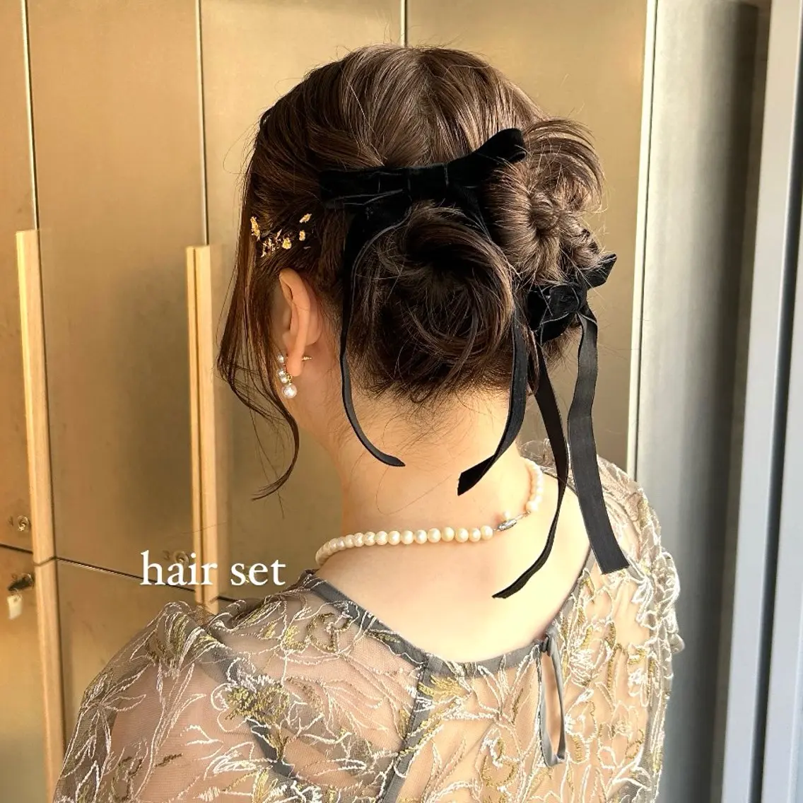 ミディアム ヘアアレンジ ヘアセット 艶感/ナチュラル 🌿マアヤのヘアスタイル