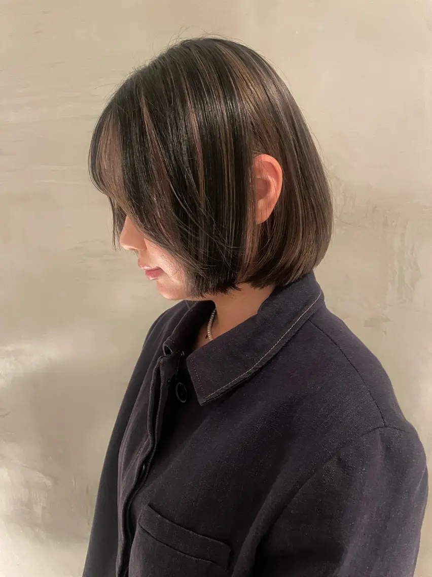 ミディアム ブリーチ✧︎デザイン ゆうのヘアスタイル