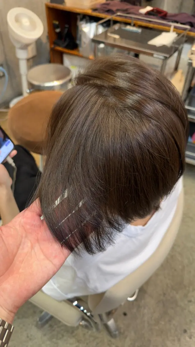 ショート カラー ヘアカラー 透明感カラー/艶 ✖️上品/修生🥀のヘアスタイル