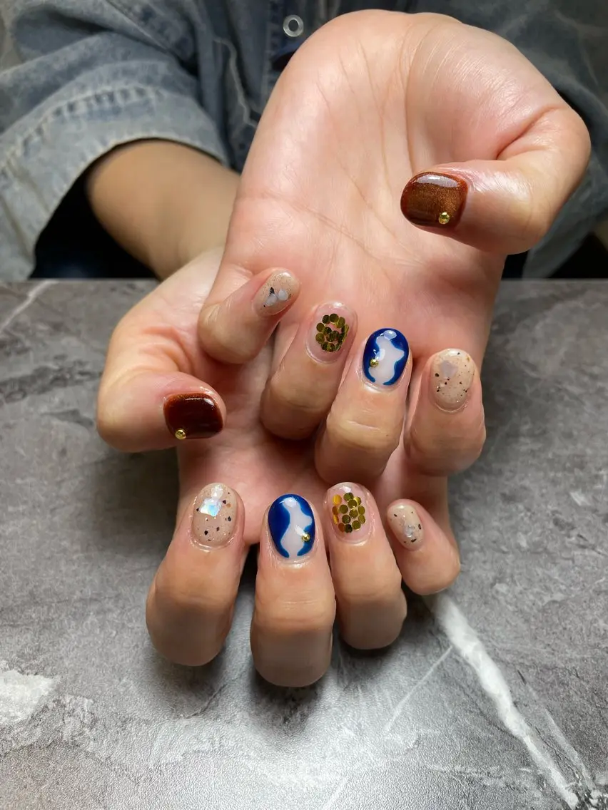 ネイル ハンドネイル nail salon 3🌞越谷のネイルデザイン