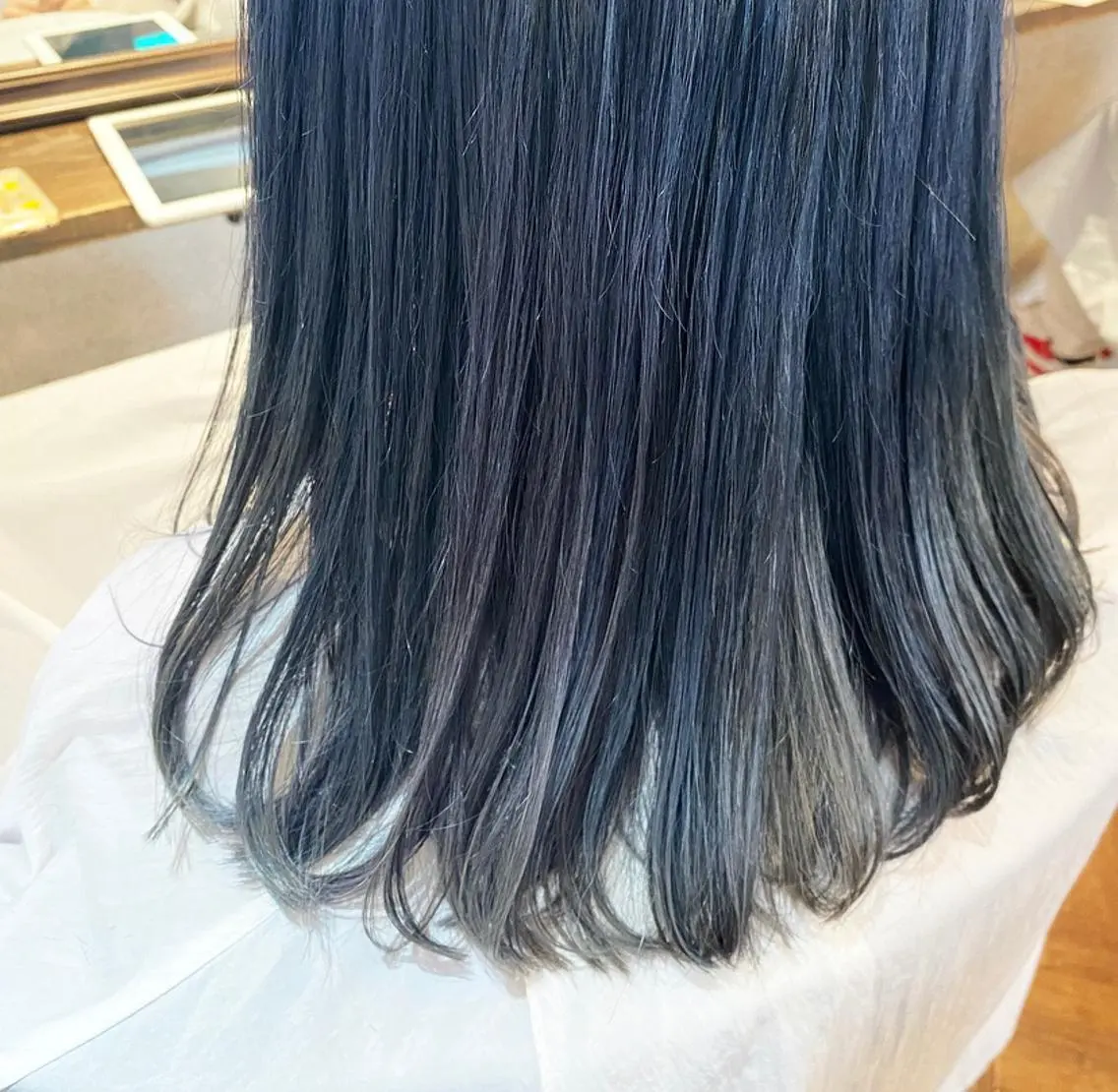 ロング カラー ブルーカラー ネイビーカラー 🌈🌸あおき みちる🌟💗のヘアスタイル