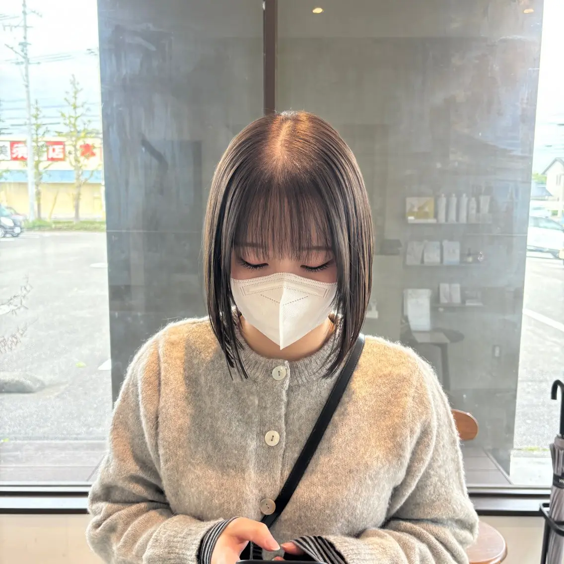ミディアム ヘアカラー トリートメント 小木曽 里華のヘアスタイル