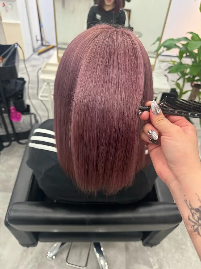 ミディアム ヘアカラー デザインカラー/ ジュンナのヘアスタイル
