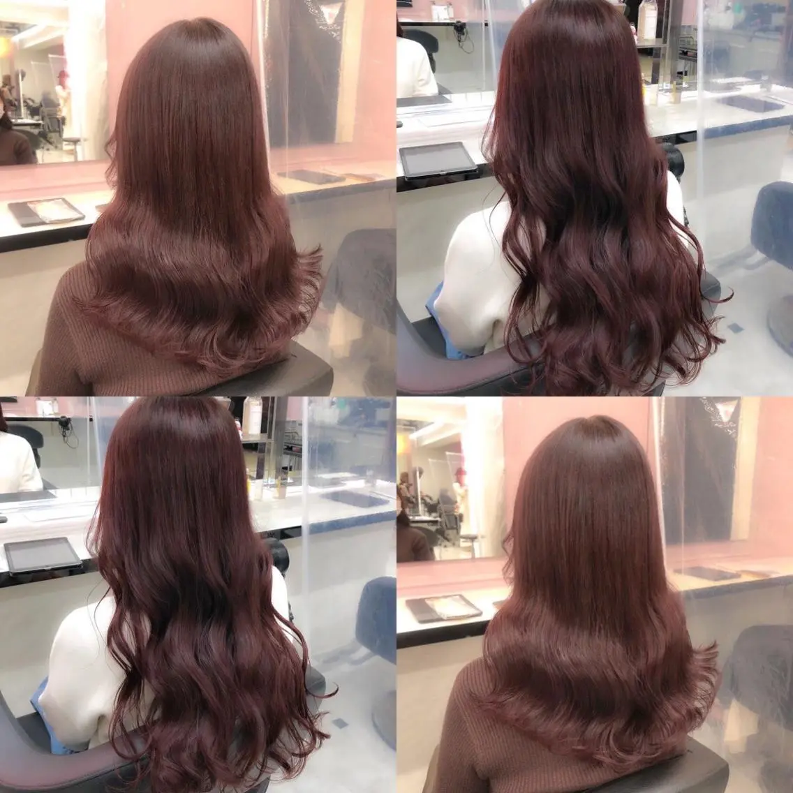 セミロング カラー ヘアカラー トリートメント ヘッドスパ ヘアセット 透明感/艶髪/💖 トレンドスタイル💖のヘアスタイル