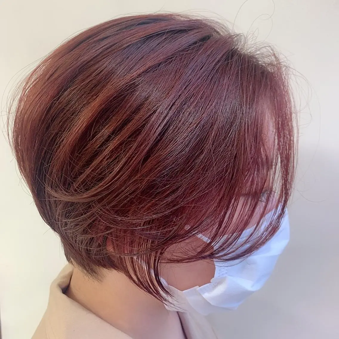 ショート カラー 丸みショート オレンジ ショートヘア BASSA ANNEX店のヘアスタイル