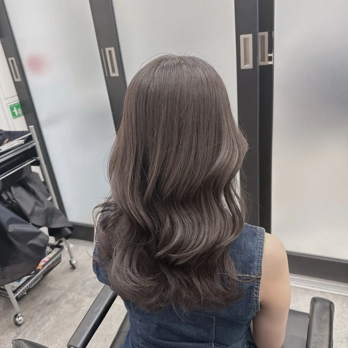 セミロング カラー ヘアアレンジ ダブルカラー｜ なおき｜池袋美容師のヘアスタイル