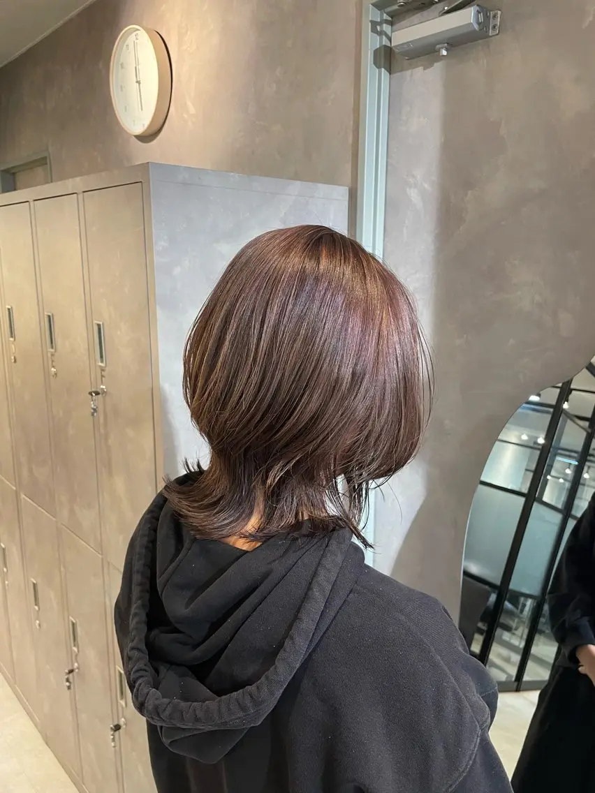 ミディアム カラー ベージュカラー ピンクカラー ピンクベージュ tocca千葉店 /せりなのヘアスタイル