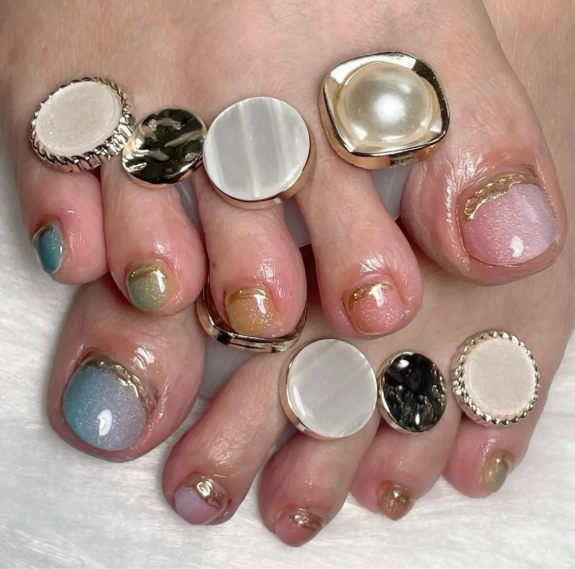 ネイル フットネイル ╹◡╹MimoEye lash🌻Nailのマツエク・マツパデザイン